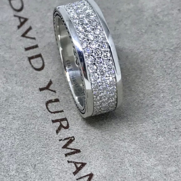 NWT- DAVID YURMAN 3 ROWS OF PAVE SET DIAMONDS 1.92 - Picture 2 of 6